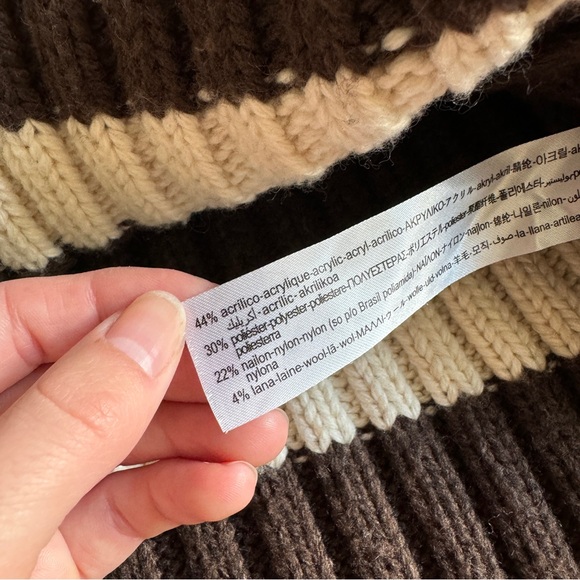 Zara Brown & Cream Sweater - Picture 3 of 14